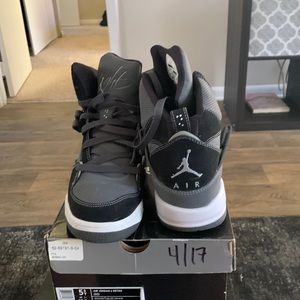 Black and blue Jordan’s